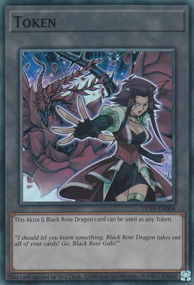 Token Akiza and Black Rose Dragon