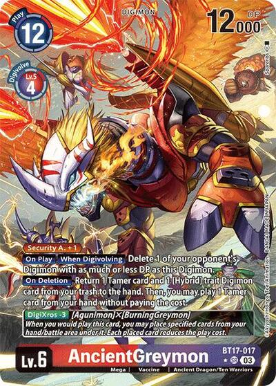 AncientGreymon (Alternate Art) Secret Crisis card price