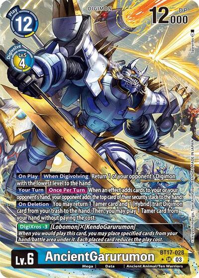 AncientGarurumon (Alternate Art) Secret Crisis card price