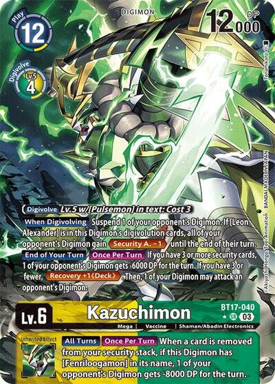 Kazuchimon (Alternate Art) Secret Crisis card price
