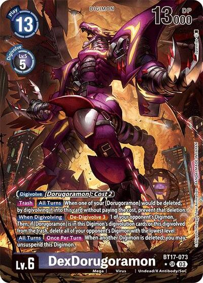 DexDorugoramon (Alternate Art) Secret Crisis card price