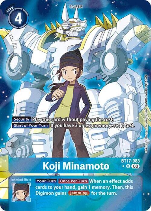 Koji Minamoto Alternate Art digimon card