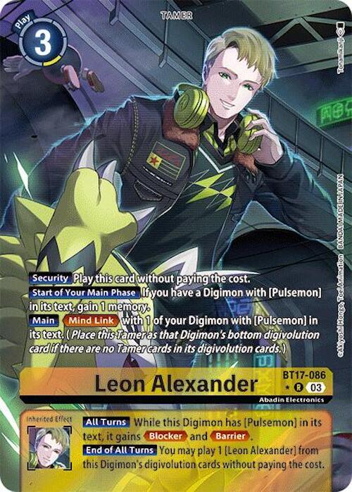 Leon Alexander Alternate Art digimon card