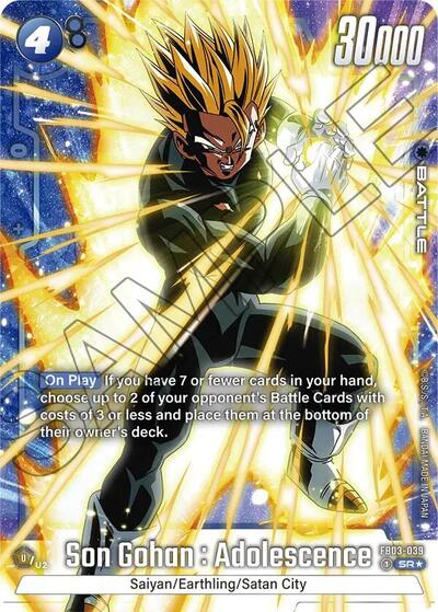 Son Gohan : Adolescence - FB03-039 (Alternate Art) card