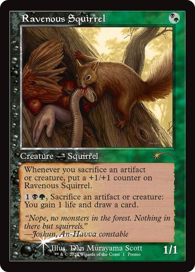 Ravenous Squirrel Retro Frame