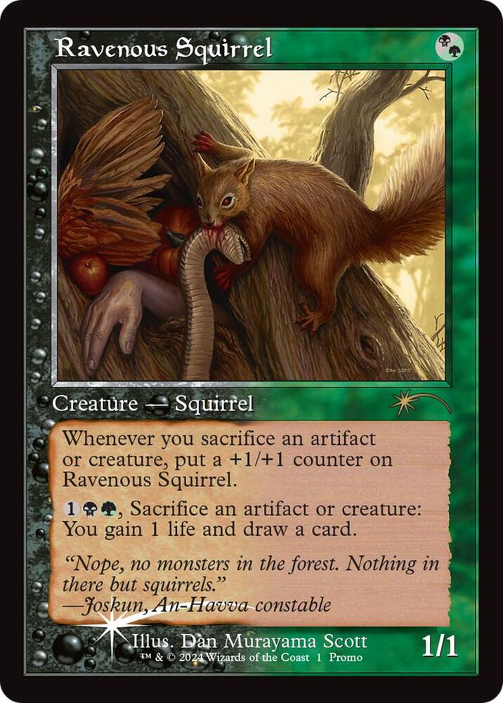 Ravenous Squirrel (Retro Frame) - Open House Promos - Magic: The