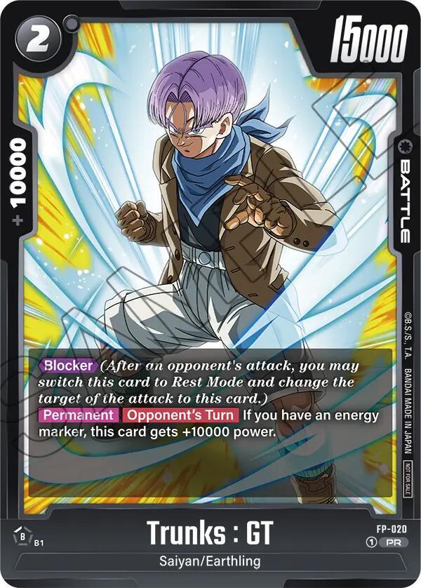 Trunks : GT - FP-020 - Fusion World Promotion Cards and Packs