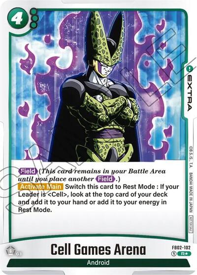 Cell Games Arena - FB02-102 (Championship Pack 02) Tournament and Championship Promos Rare Dragon Ball card — value and price