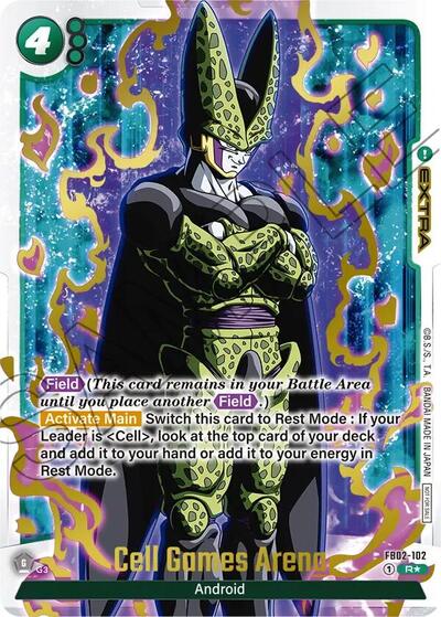 Cell Games Arena - FB02-102 (Championship Pack 02) (Gold) card