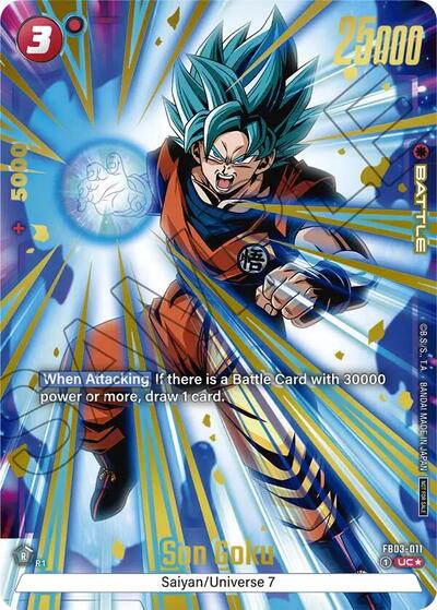 Son Goku - FB03-011 (Championship Pack 02) (Gold) Tournament and Championship Promos Uncommon Dragon Ball card — value and price