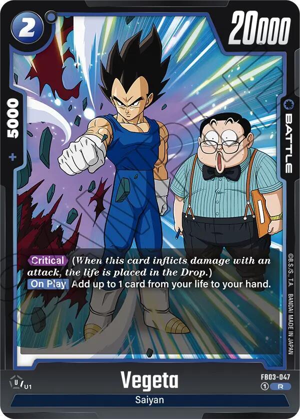 Vegeta - FB03-047 - Raging Roar - Dragon Ball Super: Fusion World