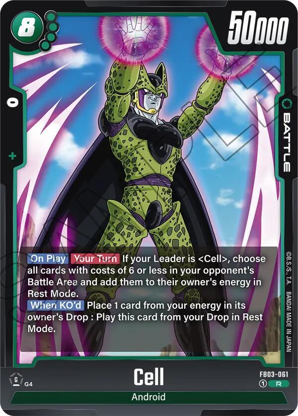 Cell - FB03-061 - Raging Roar - Dragon Ball Super: Fusion World