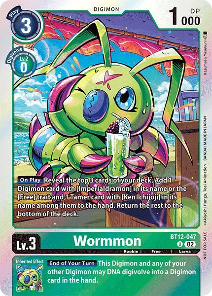 Wormmon BT12 047 Convention Promo 2024 digimon card