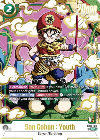 Son Gohan : Youth - FB03-139 (Alternate Art) card