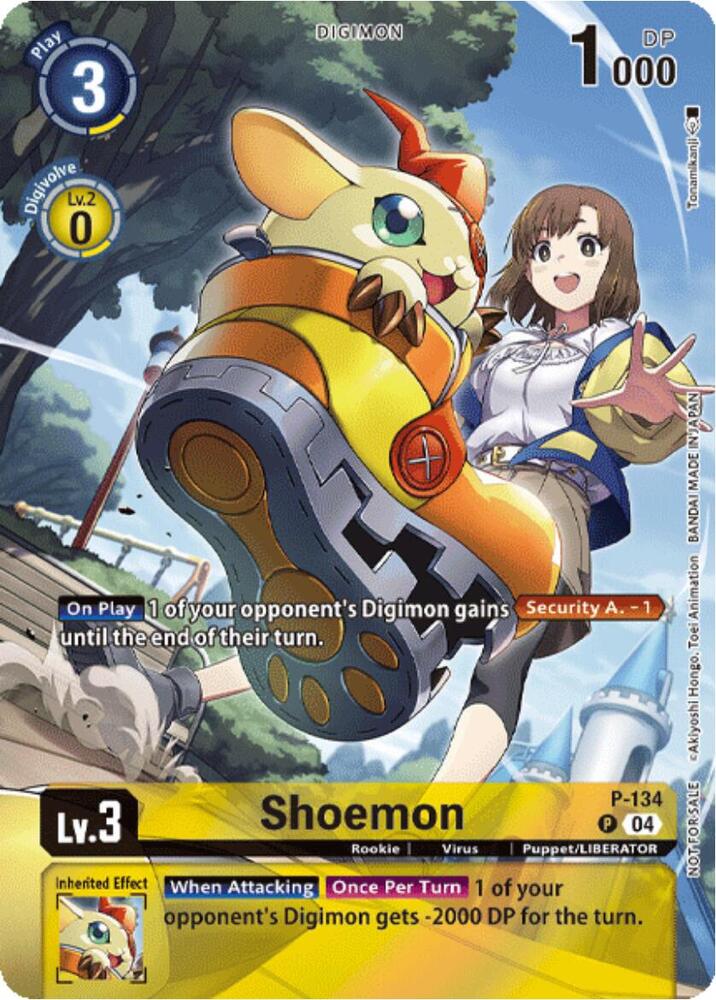 Shoemon Digimon Liberator Promotion Textured digimon card