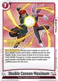 Double Cannon Maximum - Raging Roar Release Event Cards - Dragon Ball Fusion World card