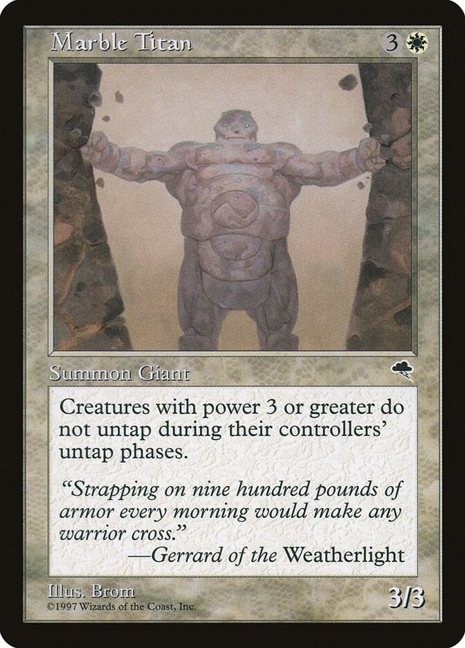 Marble Titan 28 card