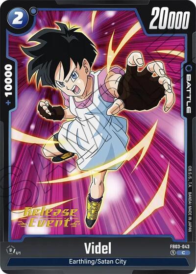 Videl - FB03-043 Raging Roar Release Event Cards Common Dragon Ball card — value and price