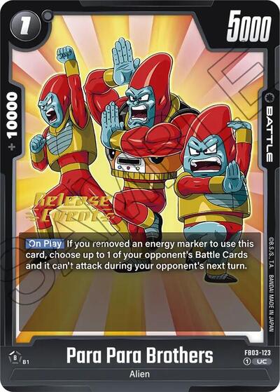 Para Para Brothers card