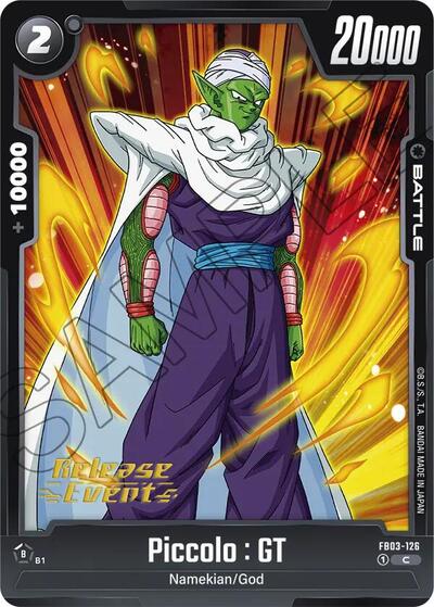 Piccolo : GT Raging Roar Release Event Cards Common Dragon Ball card — value and price