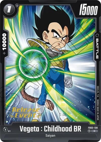 Vegeta : Childhood BR card