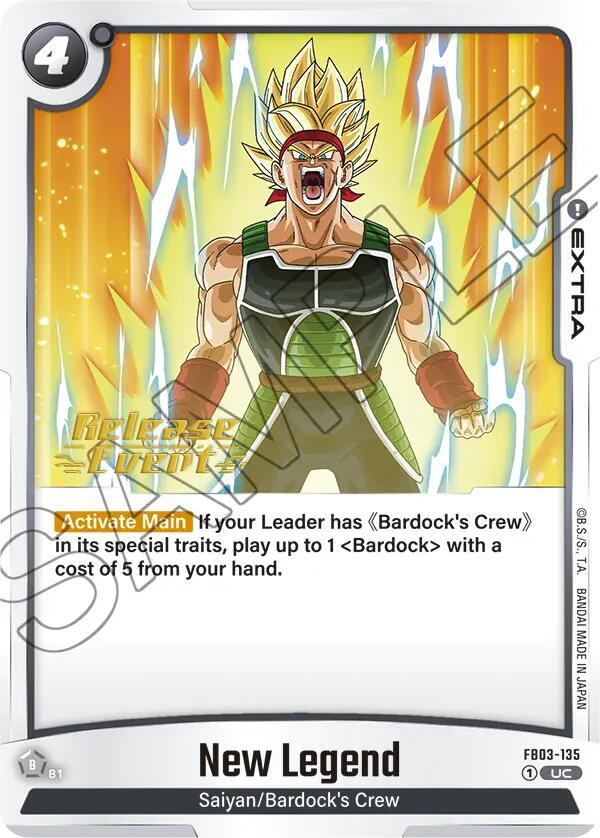 New Legend - Raging Roar Release Event Cards - Dragon Ball Super