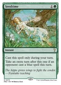 Seedtime (White Border) - Mystery Booster 2 - Magic: The Gathering card