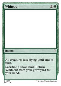 Whiteout (White Border)