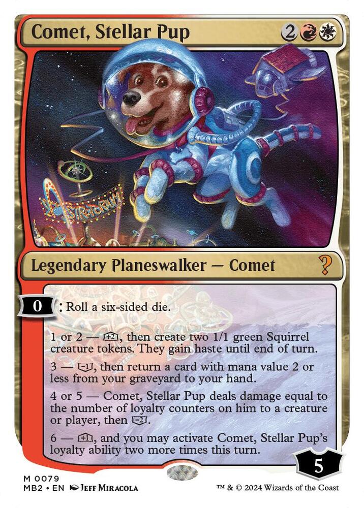 Comet, Stellar Pup (White Border) - Mystery Booster 2 - Magic: The