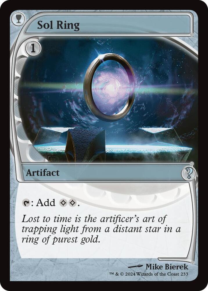 太陽の指輪/Sol Ring 未来予知枠Foil Sol Ring (Future Sight) - Mystery Booster 2 - Magic: The