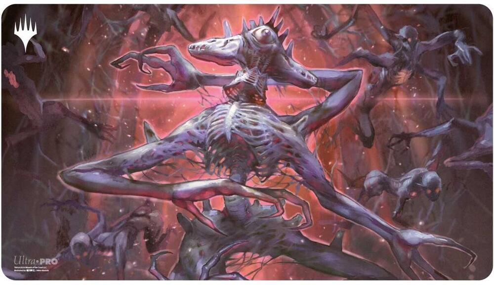 Duskmourn Playmat for Magic: The Gathering - Mythic Cycle Black