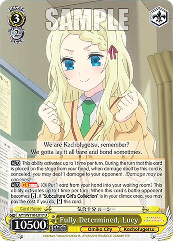 Fully Determined, Lucy