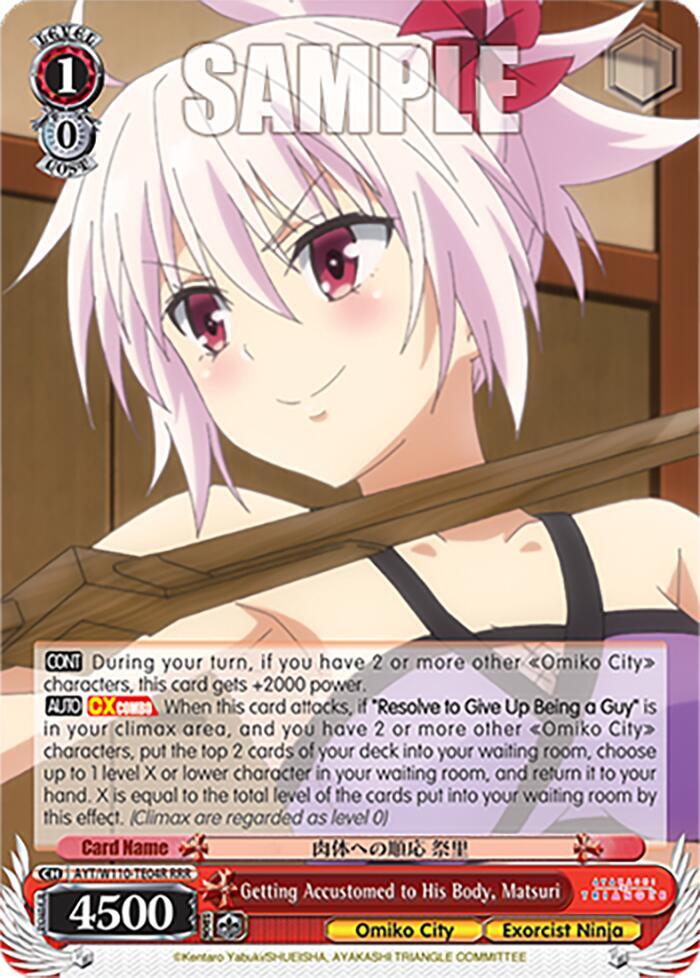 Getting Accustomed to His Body, Matsuri (RRR)