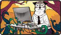 Secret Lair 2024 Not a Wolf - Not a Wolf Token Black-Stitched Playmat for Magic: · Ultra Pro Playmats