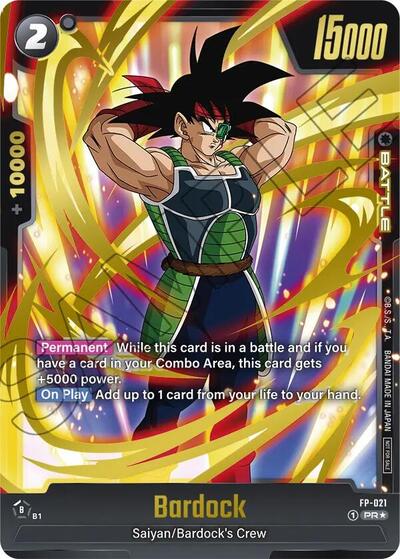 Bardock - FP-021 (Gold) card