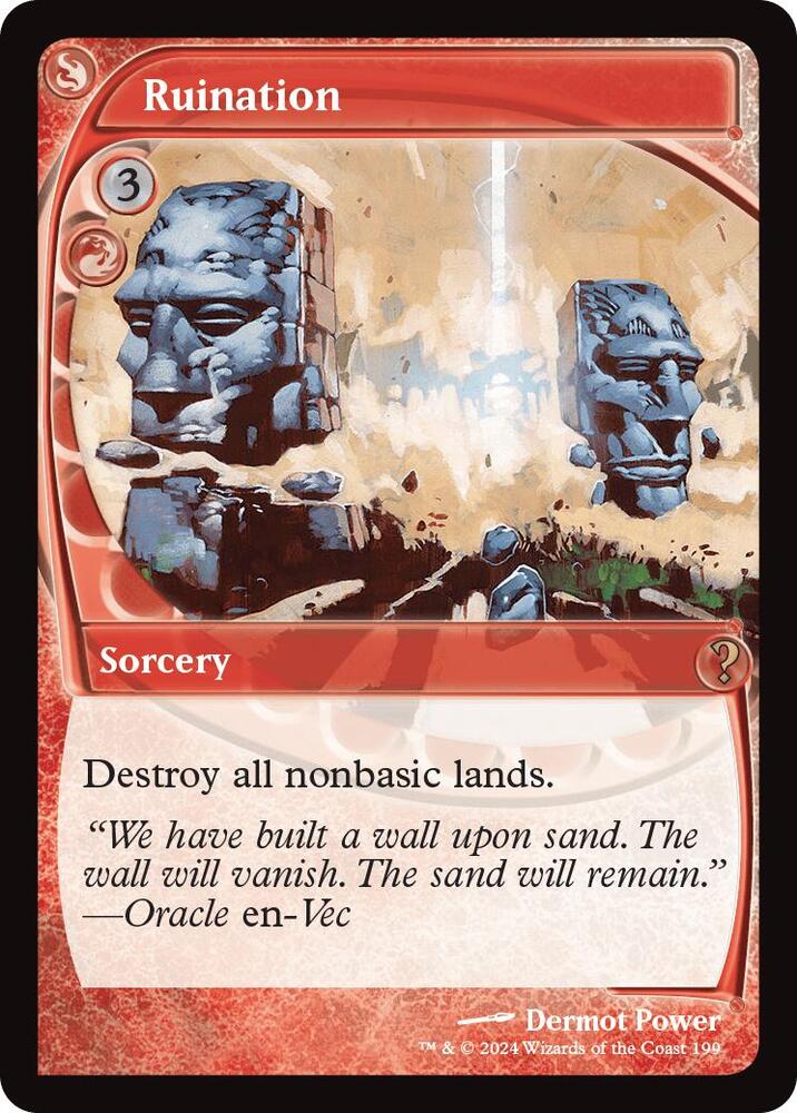 Ruination (Future Sight) - Mystery Booster 2 - Magic: The Gathering Ruination (Future Sight) - Mystery Booster 2 - Magic: The Gathering