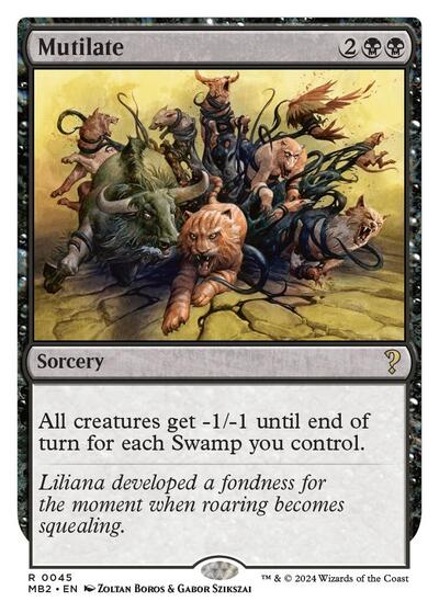 Mutilate (White Border)