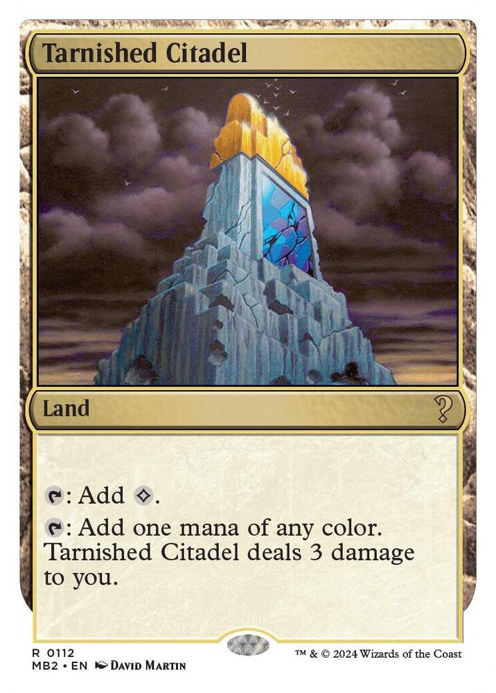 Tarnished Citadel (White Border) - Mystery Booster 2 - Magic: The Gathering  - TCGplayer.com
