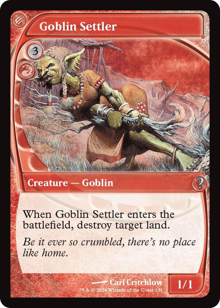 Goblin Settler (Future Sight) - Mystery Booster 2 - Magic