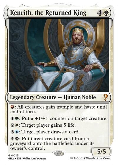 Kenrith, the Returned King (White Border)