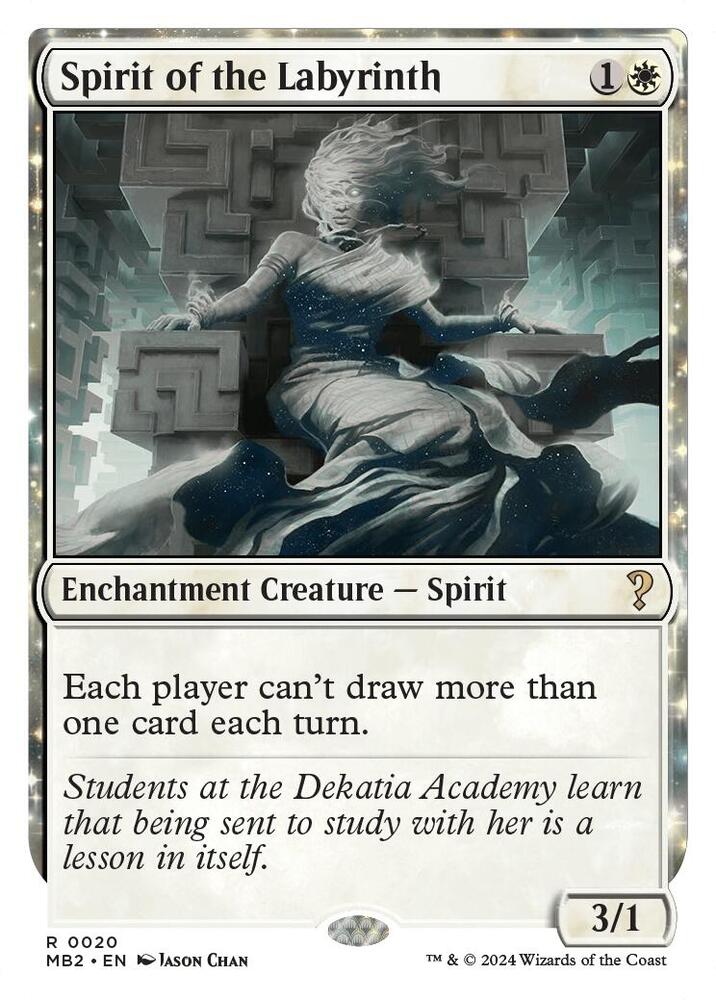 Spirit of the Labyrinth (White Border) - Mystery Booster 2 - Magic