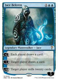 Jace Beleren (White Border) - Mystery Booster 2 - Magic: The Gathering card