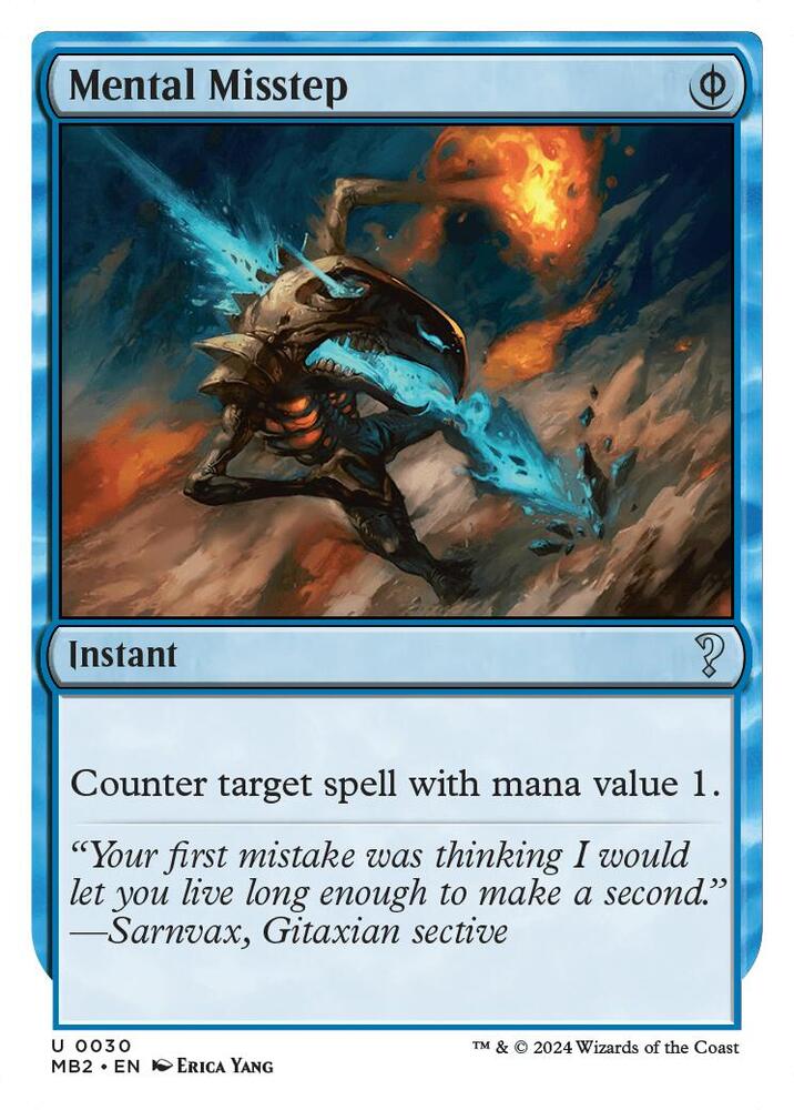 Mental Misstep (White Border) - Mystery Booster 2 - Magic: The