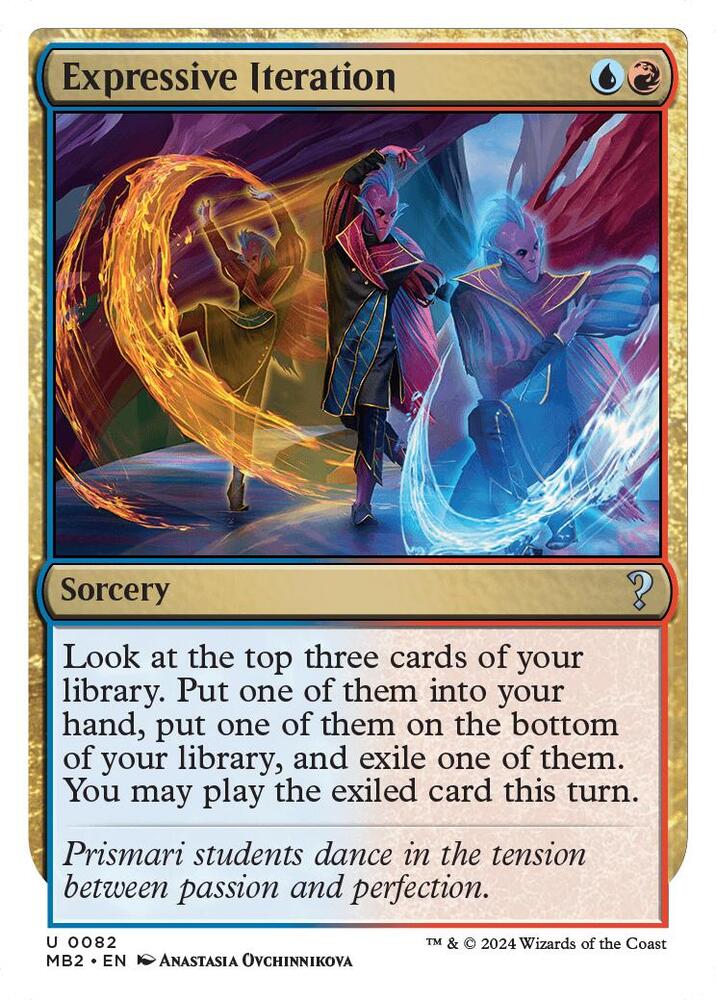 Expressive Iteration (White Border) - Mystery Booster 2 - Magic