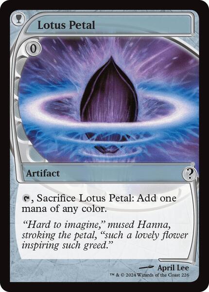 MTG 水蓮の花びら Lotus Petal  FOIL 未来予知 Lotus Petal (Future Sight) - Mystery Booster 2 - Magic: The