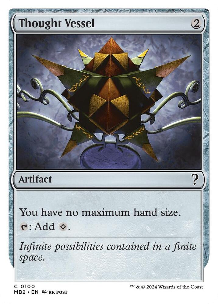 Thought Vessel (White Border) - Mystery Booster 2 - Magic: The Gathering -  TCGplayer.com