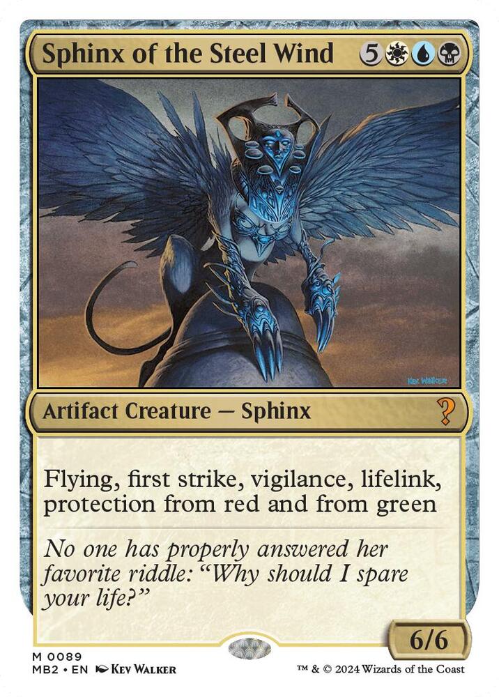Sphinx of the Steel Wind (White Border) - Mystery Booster 2