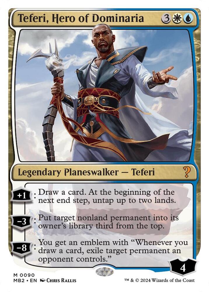 Teferi, Hero of Dominaria アーティストプルーフ Teferi, Hero of Dominaria (White Border) - Mystery Booster 2
