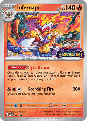 Infernape - 116 (Prerelease) [Staff]
