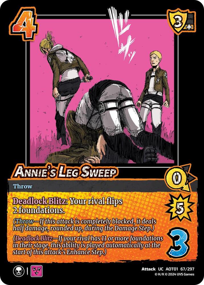 Annie's Leg Sweep - Attack on Titan: Battle for Humanity